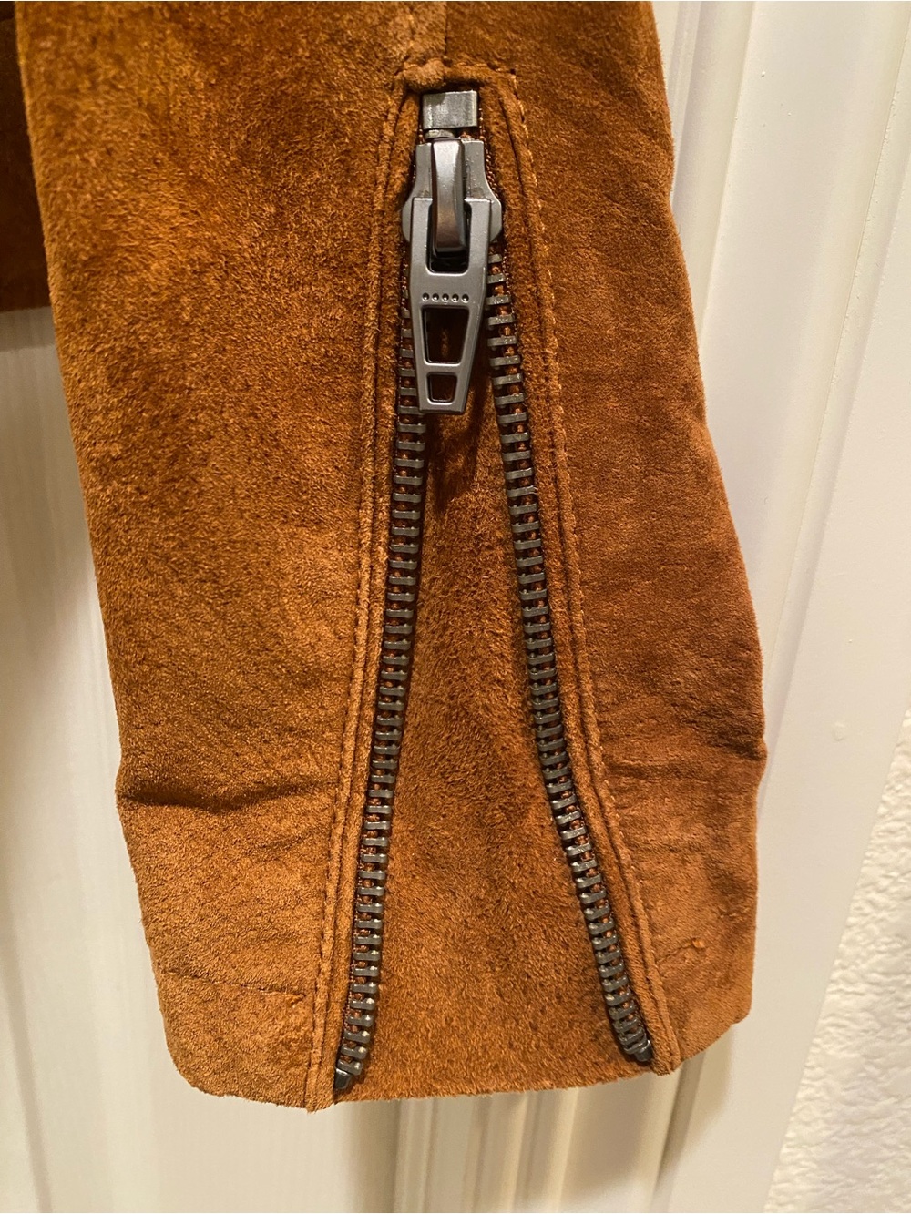 BlankNYC Whisky-Brown Suede Moto Jacket Size M Excellent Condition - Picture 9 of 12